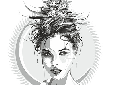 Weedwoman custom design design illustration vector weed