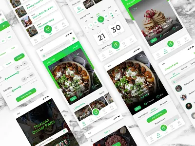 Recipe App Gatherlicious2 app cookbook digital interaction design iphone recipes skech ui userexperiance userexperiencedesign userinterface userinterfacedesign ux