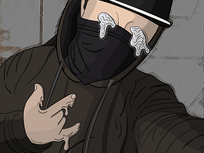 Zachy Gangsta Grime adobe illustrator adobe illustrator cc adobe photoshop caleb caleb van riper death gangsta gangster gansta grime photoshop van riper zombie