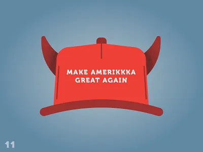 Ink(?)tober Day 11: Cruel 2d design fuck trump halloween illustration illustrator inktober maga stipple trump