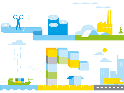 Storaenso icon illustration illustrator infographic paper vector