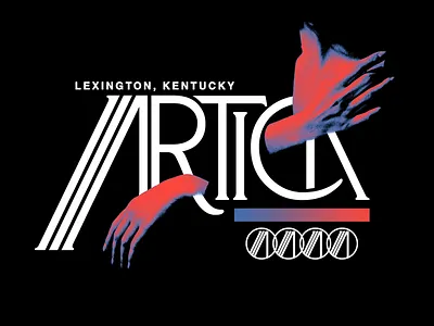 Artica - Idle Hands branding gradient hands identity logo noise type typography