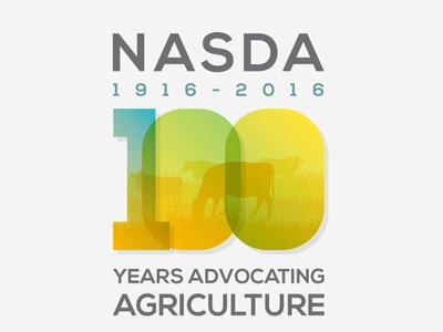 NASDA 100 yr Logo branding design logo vector