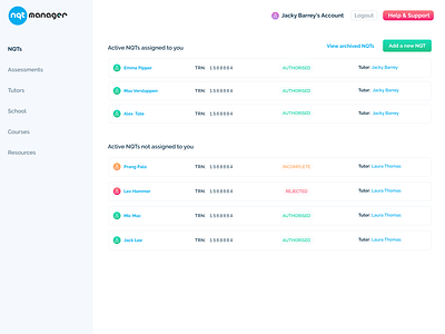 User Dashboard dashboard design lists members ui users ux vector white