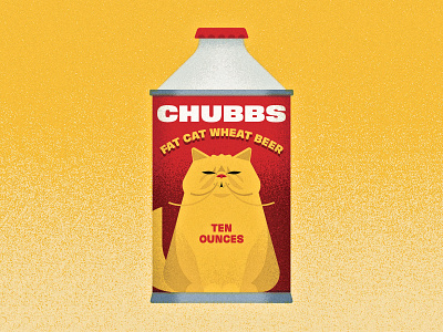 17/31 - Swollen alcohol beer can cat chubby design fat illustration illustrator inktober inktober 2018 label swollen texture vectober