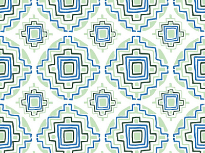 Geometric Circular Patterns No.3 | Seamless Pattern blue design green packaging pattern seamless seamless pattern surface design tileable vector