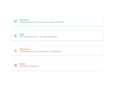 Alerts v2 alerts colorfull icons notification photoshop popup rebound state alert status ui ux