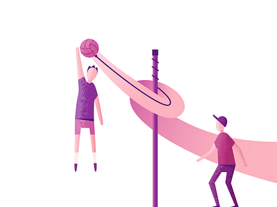 Tetherball illustration illustrator tetherball vector