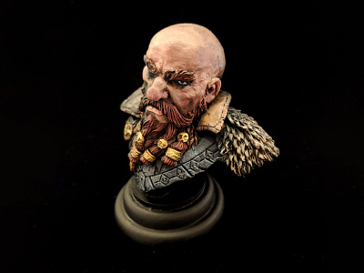 Miniature Viking Bust bust miniature paint paintings viking