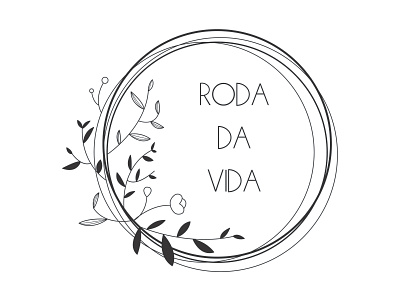 Roda Da Vida - B&W Round adobe illustrator art botanical art botanical illustration design illustration logo logo design meditation vector vector art vector artwork