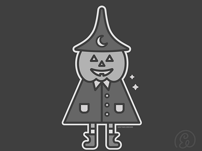 Spooki Boi adobe illustrator character design graphic design halloween illustration inktober lineart pumpkin spooky vector witchy