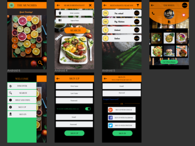 Restaurant Locator android app android app design app design designer figma mockup prototype ui ui ux design uidesign uidesigner ux uxui uxuidesign