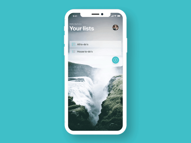 To-Do list Animation animation application blue design gif