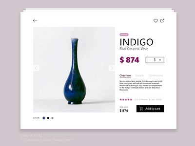 012 E Commerce Shop dailyui design ecomerce item ui ux