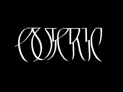 Esoteric calligraffiti calligraffity calligrafia calligraph calligraphy design graphicdesign lettering logo logodesign typo typography