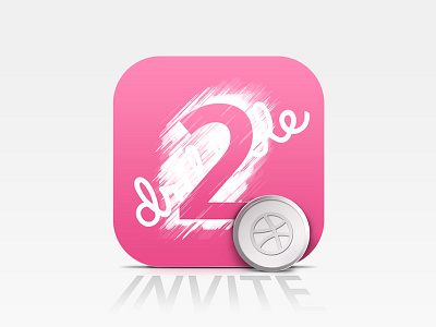 Dribbble Invites 2 2 invites coin dribbble icon invitation member scratch