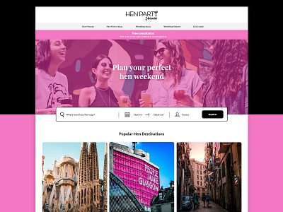 Hen Party Venues app art direction art direction design branding campaign design icon icons illustration interactive logo mobile modern multi channel print responsive typography ui ux web