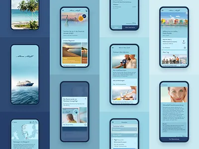 Travel App Screen Wallpaper app cruise ship iphone x mobile phones shades of blue travel ui ui design wallpaper