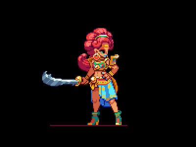 Urbosa 2d art botw game indie nintendo pixel pixelart zelda