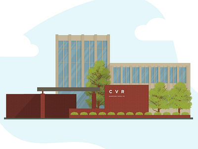 Building Illustration building illustration midcentury vector