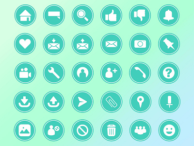 Social Media button icon iconset socialmedia socmedbutton ui