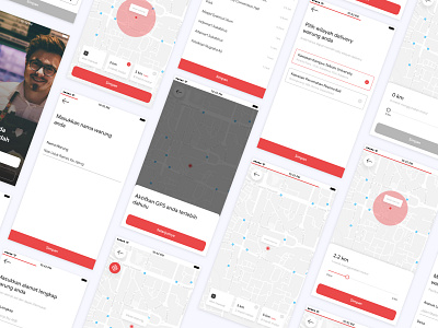 Pesanmang Onboarding + Registration ecommerce food form location maps marketplace mobile onboarding registration registration form