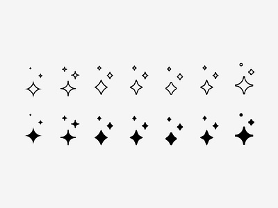 shapes 2 icons minimalist shapes stars vector