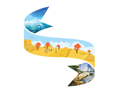 Illustrator Ribbon Art Design Manipulate art art book design graphics manipulate new design ribbon village