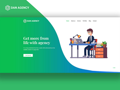 Agency UI Header Exploration agency agency header agency ui header header design header exploration web template website banner