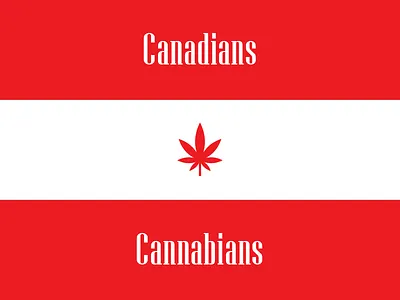 A New Beginning! canada cannabis flag legal marijuana red