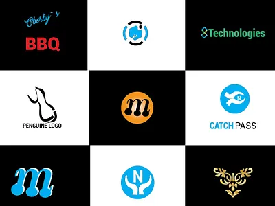 Pack of minimal Logos animation app blue brochure design character clean design flat icon identity illustration illustrator lettering logo minimal mobile type typography vector web