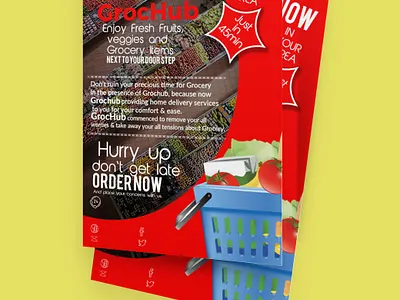 Grocery Flyer animation branding brochure brochure design character design flat flyer flyer artwork flyer bundle flyer design icon identity lettering logo minimal poster typography vector web