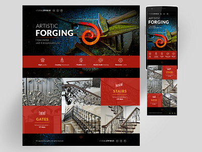 Landing Page And Mobile App app design icon ui ux web website