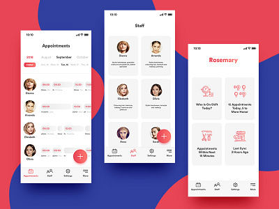 Rosemary App app clean design hairstyle interaction interface ios mobile ui ux