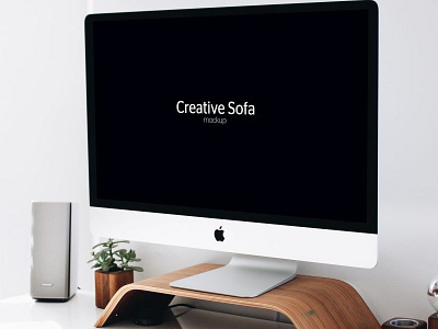 iMac Free Perspective Mockup PSD free free mockup download freebie imac imac mockup mockup