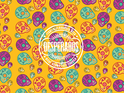 Desperados Concept branding coloful concept design designer desperados graphic graphic design graphic art graphic designer icon icons identity illustration illustrator mexican skull pattern simple skulls vector