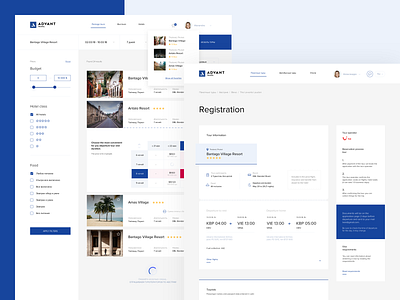 Advant travel clean design travel ui ux web web design web design website