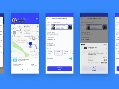 Season parking app app mock up parking parking app season parking
