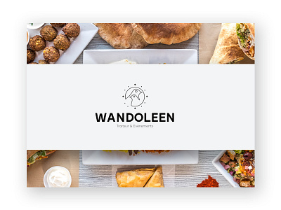 Logo Wandoleen food app logo teaser typography