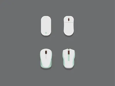 Mouse Icon art branding design flat green icon illustration mouse set style