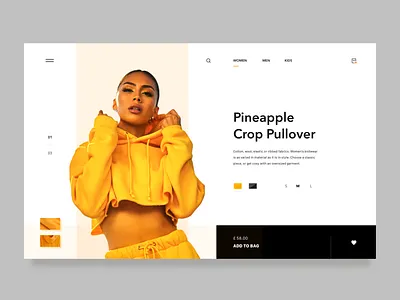 product page bag brandnew cart color design hero landing minimal product simple web white