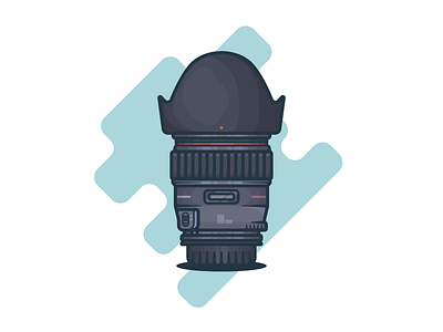 Canon 24mm art artwork camera lens canon design dribbble graphic graphic design illustration illustrations lens minimal shots vector