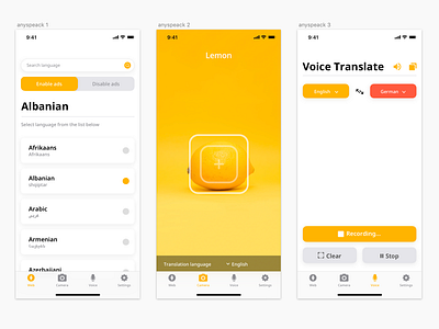 app translator web, photo, voice