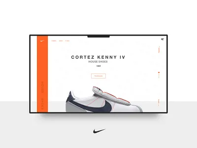 Nike - Cortez kenny IV aaa adidas art direction branding card commerce homepage landing page nike shoes shop ui ux