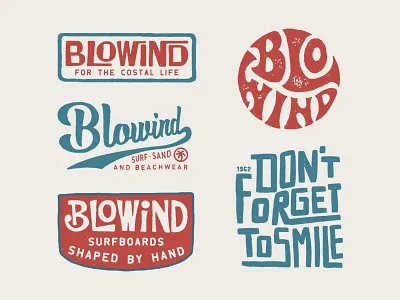 Design for Blowind Surfboards appareldesign art artwork branding design direction graphic graphicdesign illust illustration lettering logo packagedesign packaging surf surfart surfing type typography vintage