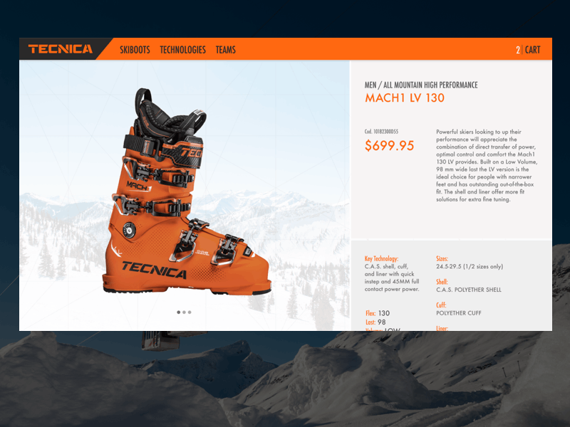 Daily UI #012 // E-Commerce Shop animation app branding dailyui design digital digital design digitaldesign graphic ski skiing typography ui uidesign user interface user interface design ux web website