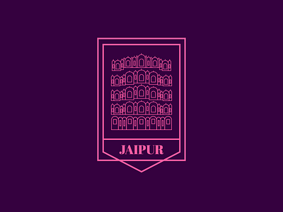 Jaipur brand brandideas brandidentity branding city concept dailylogochallenge design designinspiration graphicdesign illustrator india jaipur logo logoconcept logoideas logoinspiration palace pink visualidentity