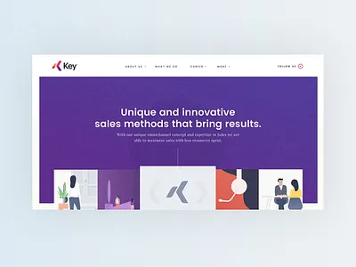 What We Do Page Design for Key Solutions about us agency artwork clean ecommerce illustration logo portfolio redesign shop typography web website