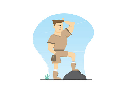 Malcom the explorer adobe adventure character design explorer illustration illustrator