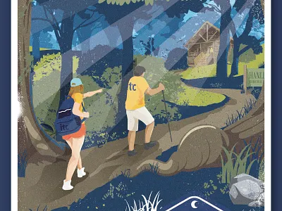 Camp ITC '18 Event Promo branding camp illustration poster promotional vector